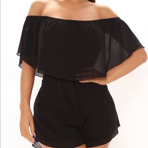 Black one piece romper